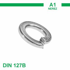 Pérové podložky obdélníkové DIN 127B Nerez A1