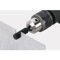 Použití válcové řašple na kov 12x35 mm