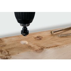 Wolfcraft Záhlubník WS 6hran ukázka použití