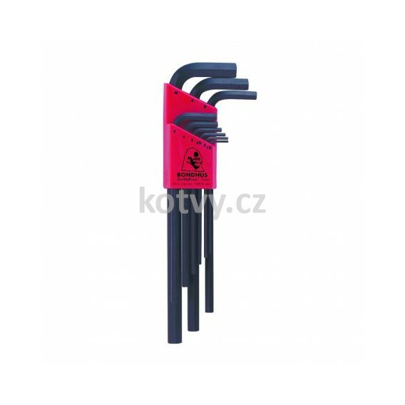 Sada klíčů imbus 9dílná 1,5-10mm (12199)