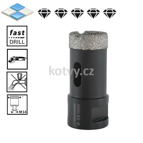 Vrták do dlažby 25mm - Keramik Pro