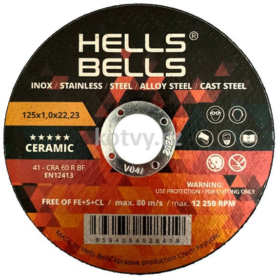 Kotouč řezný 125x1,6 Hells Bells Ceramic